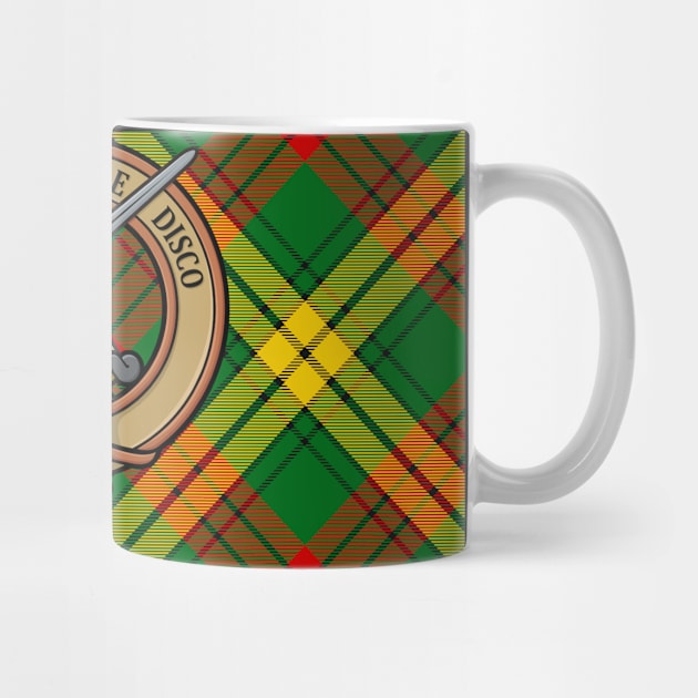 Clan MacMillan Crest over Tartan by sifis